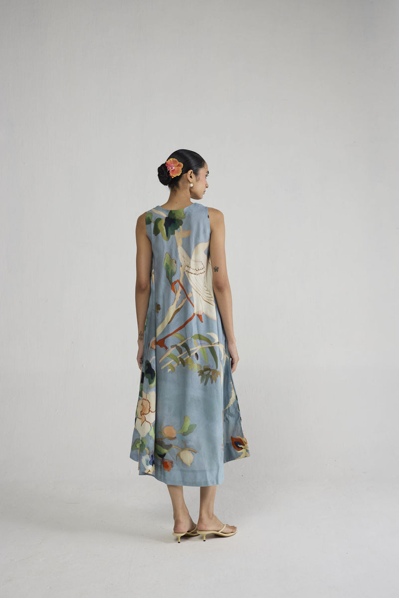 Asagao V - Neck Dress dress by YAM-ORIENTAL GARDEN SEP'26 for women Worldwide
