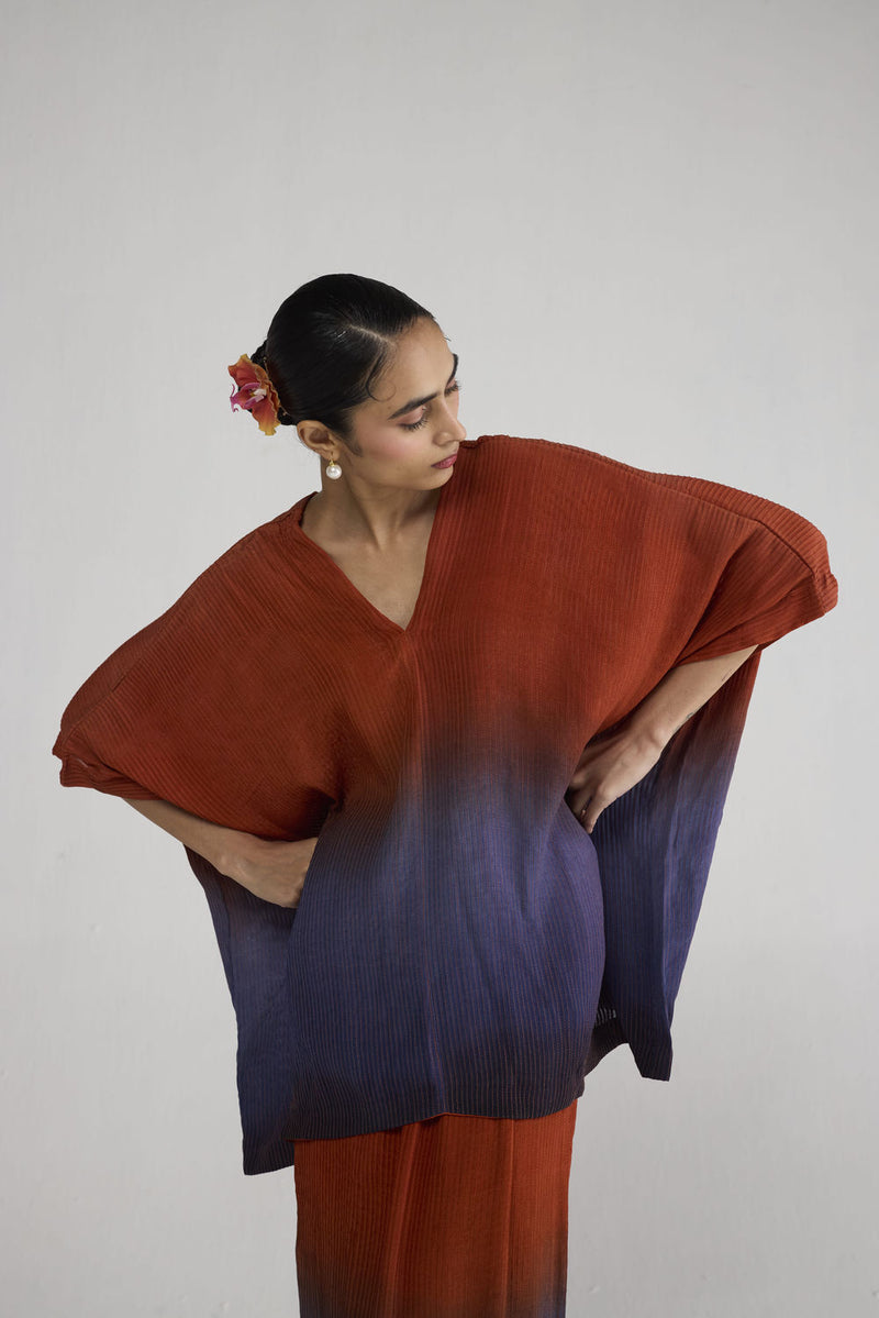 Ume Pintucks Waterfall Top top/shirt by YAM-ORIENTAL GARDEN SEP'26 for women Worldwide