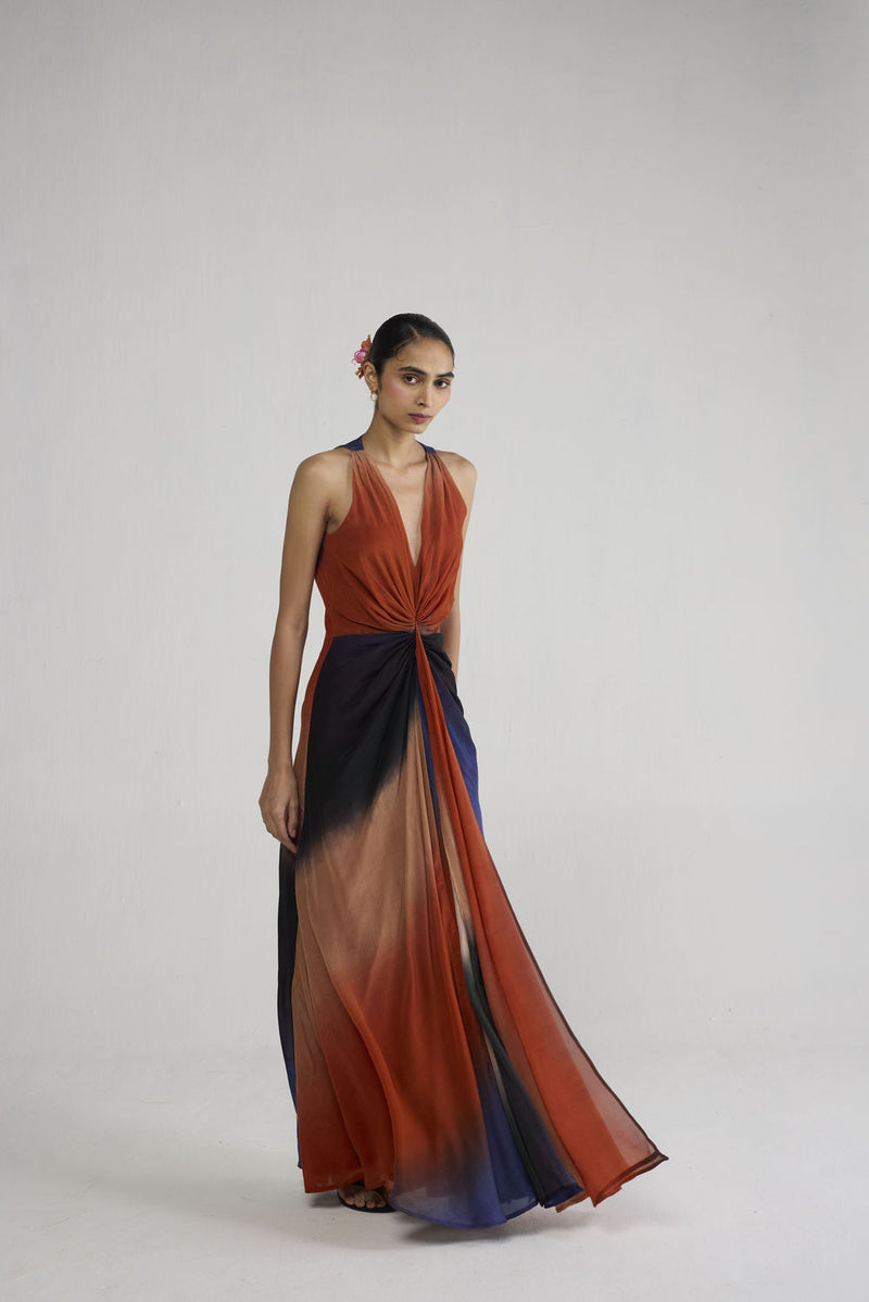 Ume Front Knot Dress dress by YAM-ORIENTAL GARDEN SEP'26 for women Worldwide