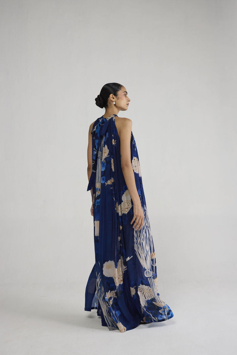 Ren Halterneck Crepe Dress dress by YAM-ORIENTAL GARDEN SEP'26 for women Worldwide