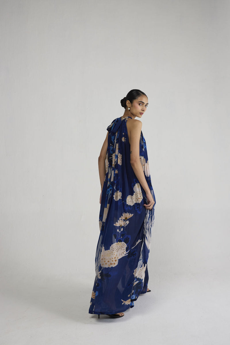 Ren Halterneck Crepe Dress dress by YAM-ORIENTAL GARDEN SEP'26 for women Worldwide