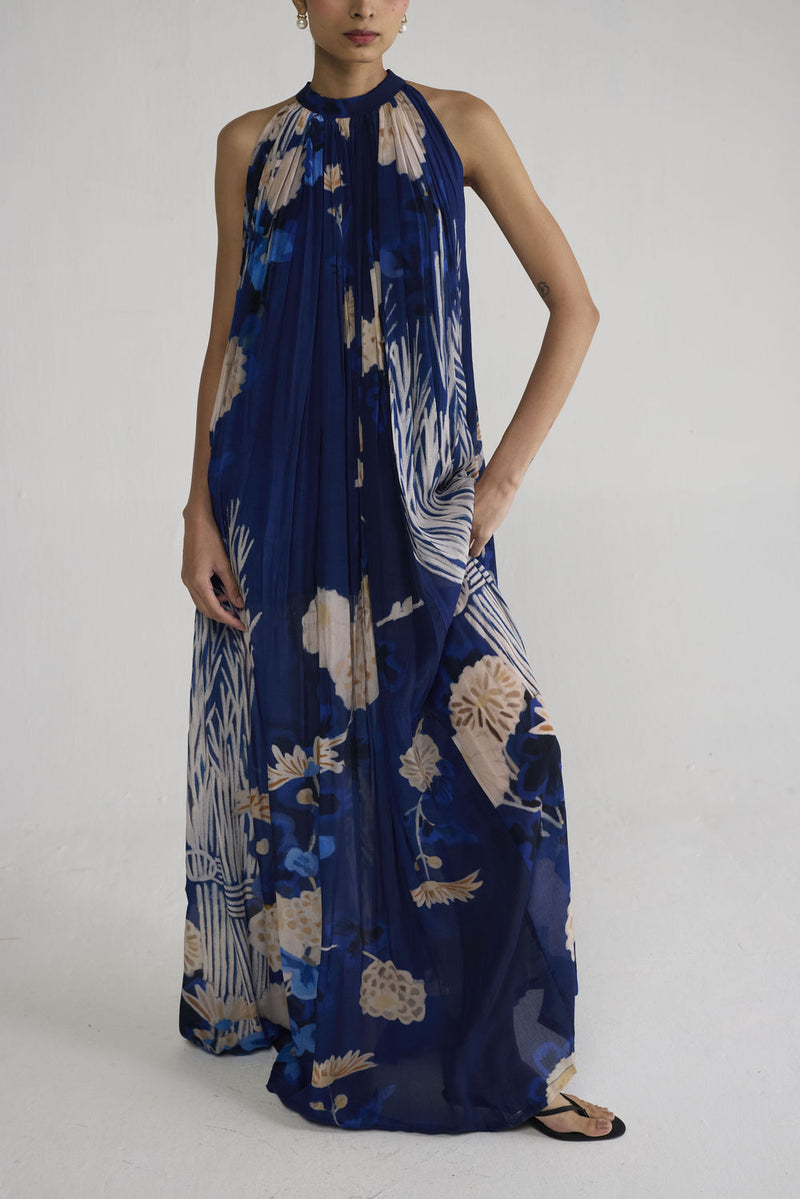 Ren Halterneck Crepe Dress dress by YAM-ORIENTAL GARDEN SEP'26 for women Worldwide