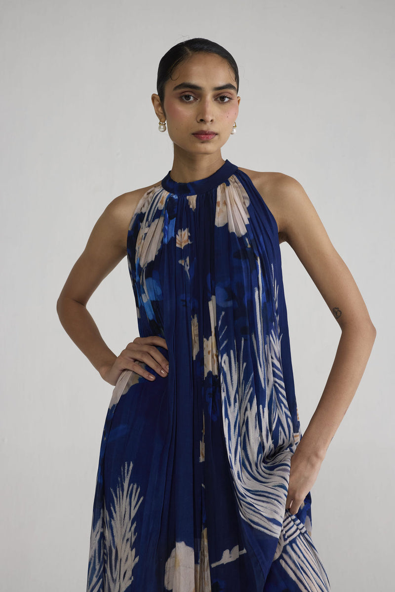 Ren Halterneck Crepe Dress dress by YAM-ORIENTAL GARDEN SEP'26 for women Worldwide