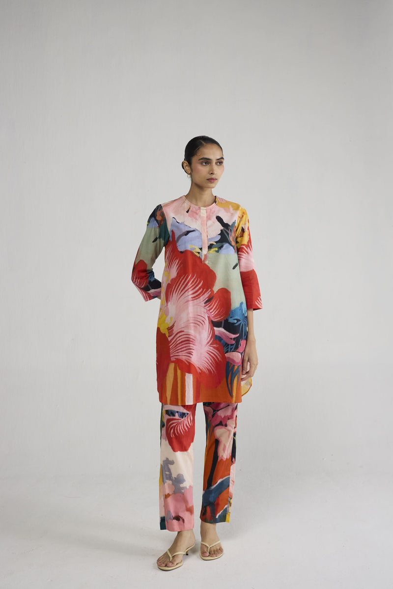 Obu Short Kurta Set co-ord set by YAM-ORIENTAL GARDEN SEP'26 for women Worldwide