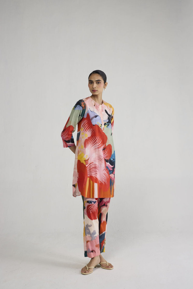 Obu Short Kurta Set co-ord set by YAM-ORIENTAL GARDEN SEP'26 for women Worldwide