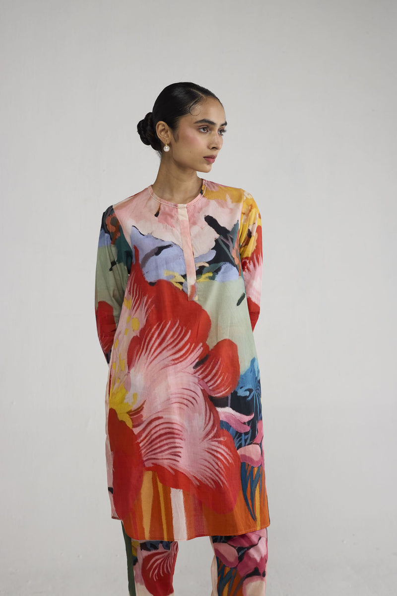 Obu Short Kurta Set co-ord set by YAM-ORIENTAL GARDEN SEP'26 for women Worldwide