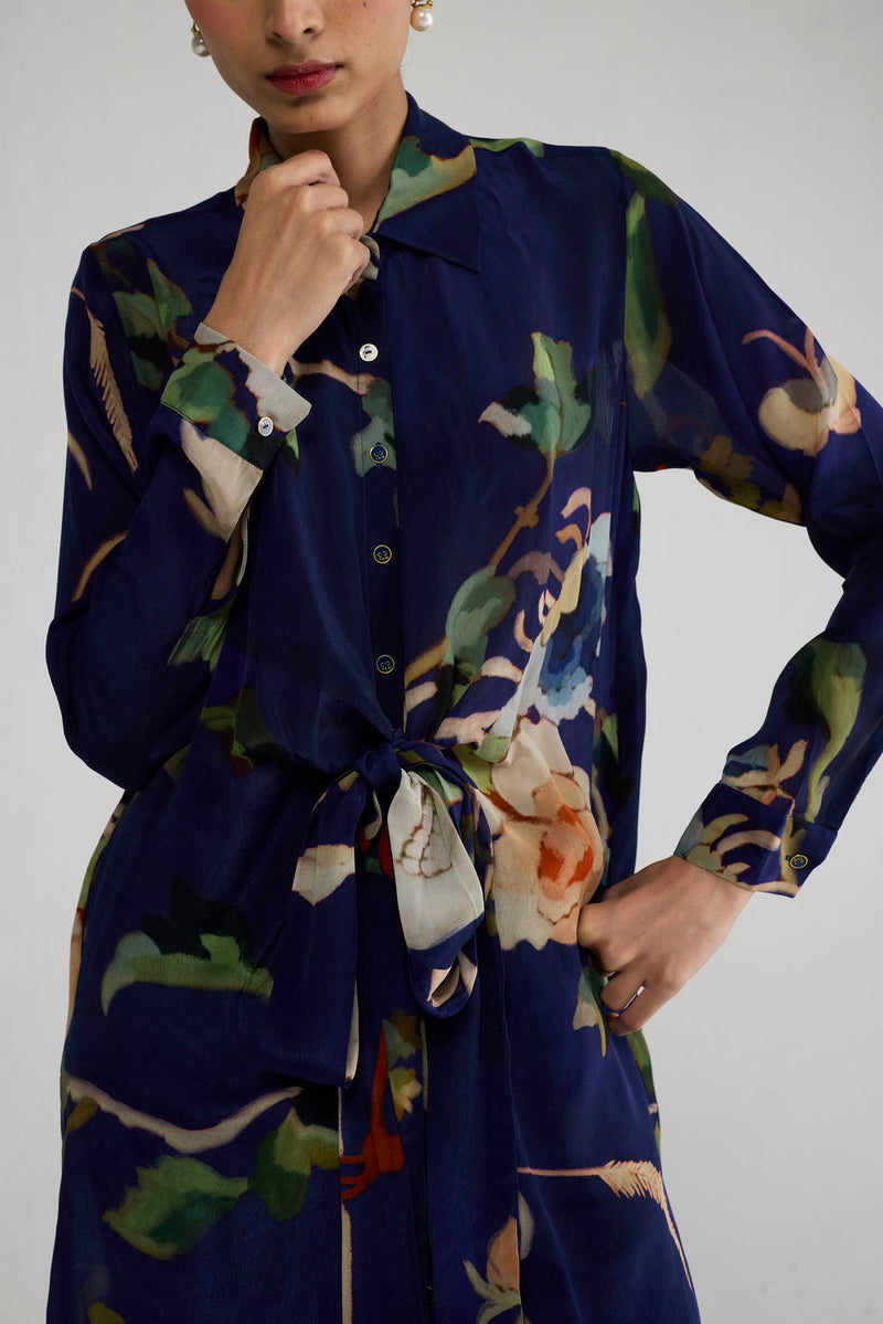 Fuji Wrap Kurta Set co-ord set by YAM-ORIENTAL GARDEN SEP'26 for women Worldwide