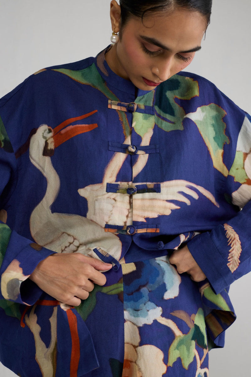 Fuji Linen Co-ord Set co-ord set by YAM-ORIENTAL GARDEN SEP'26 for women Worldwide