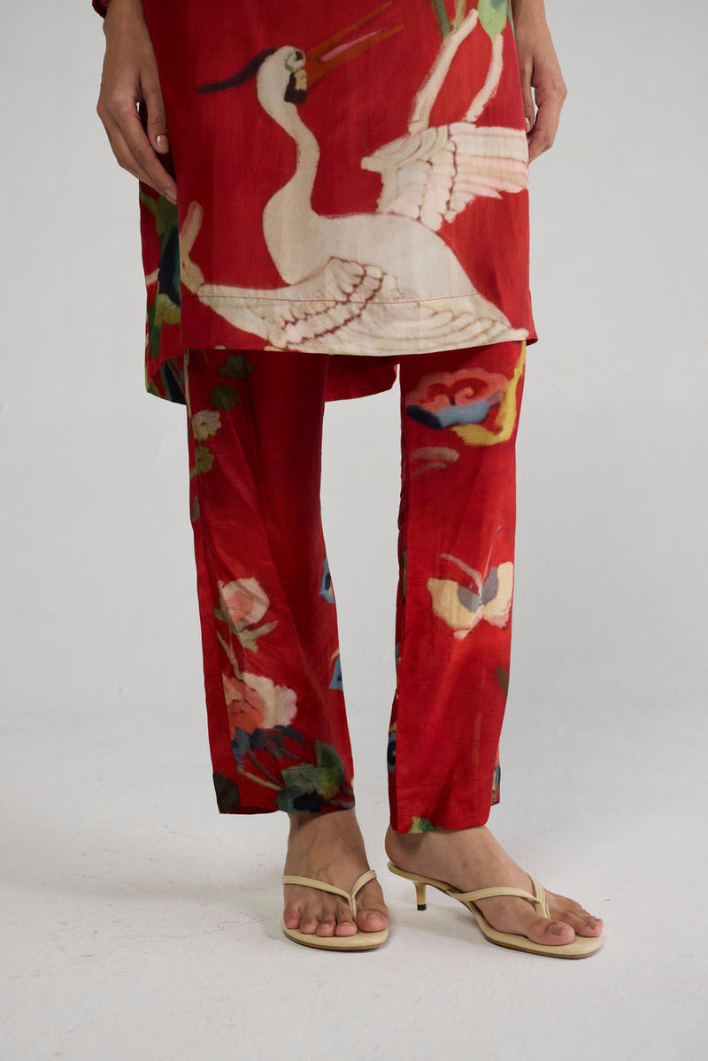 Bara Silk Kurta Set co-ord set by YAM-ORIENTAL GARDEN SEP'26 for women Worldwide