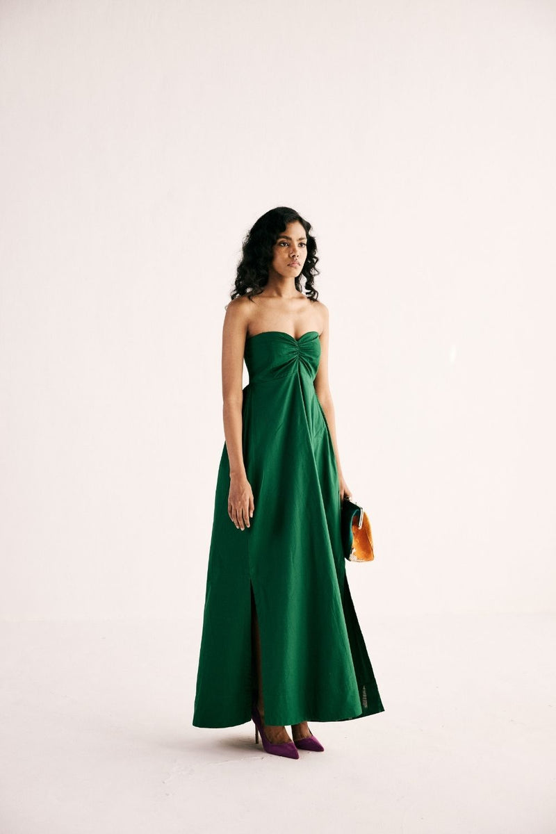 EMERALD GAZE GOWN poplin by Khara Kapas for women Worldwide