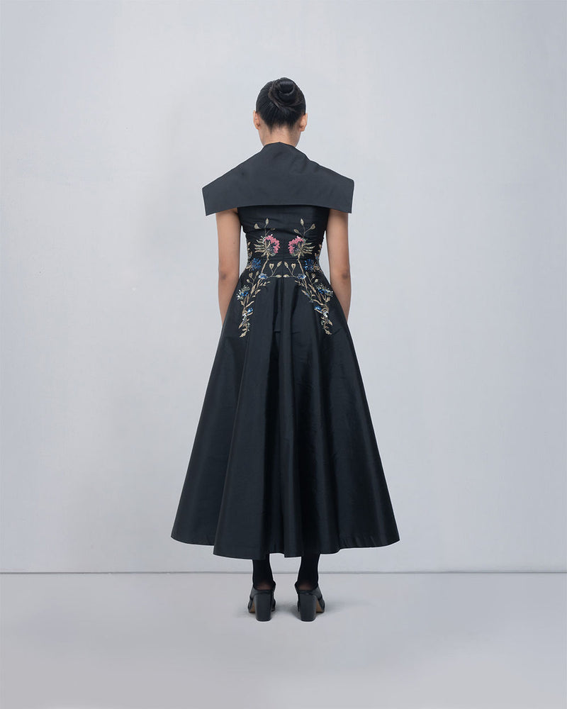 Jenna Dress viscose by Leh Studios in black for women Worldwide