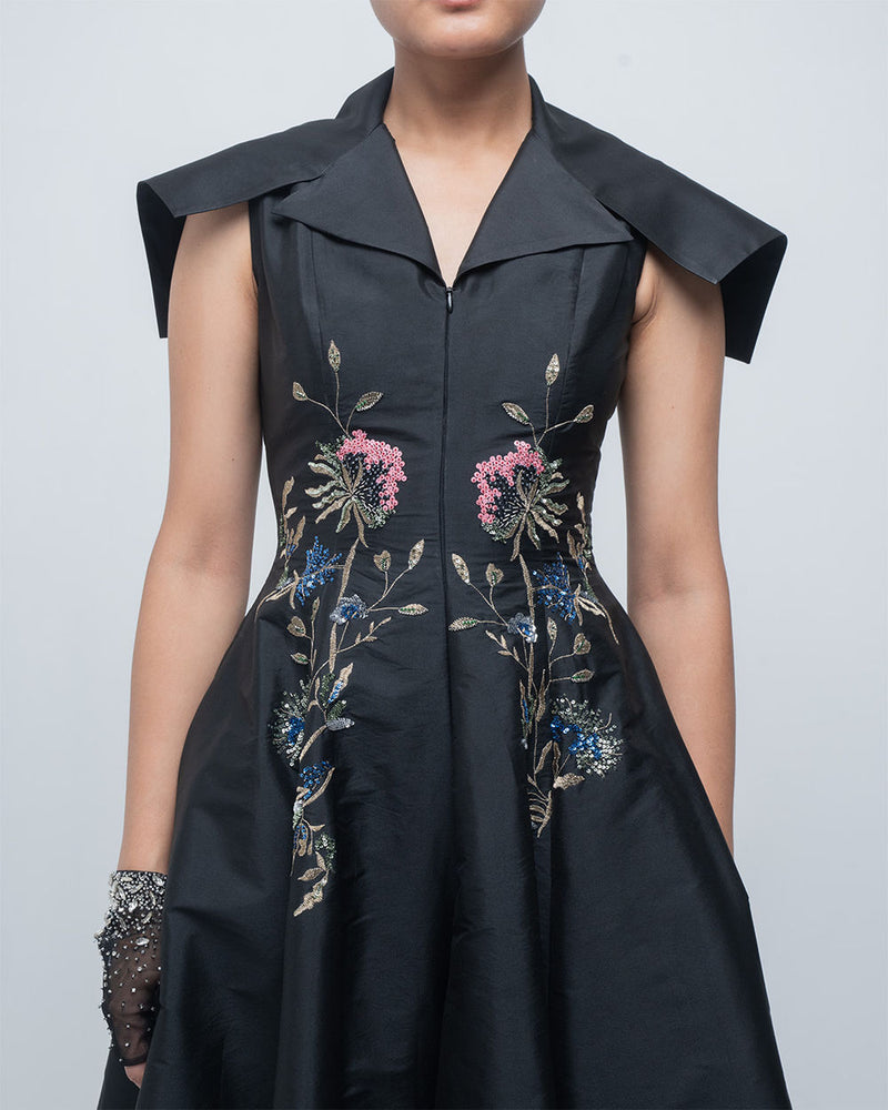 Jenna Dress viscose by Leh Studios in black for women Worldwide