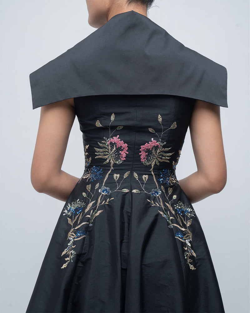 Jenna Dress viscose by Leh Studios in black for women Worldwide
