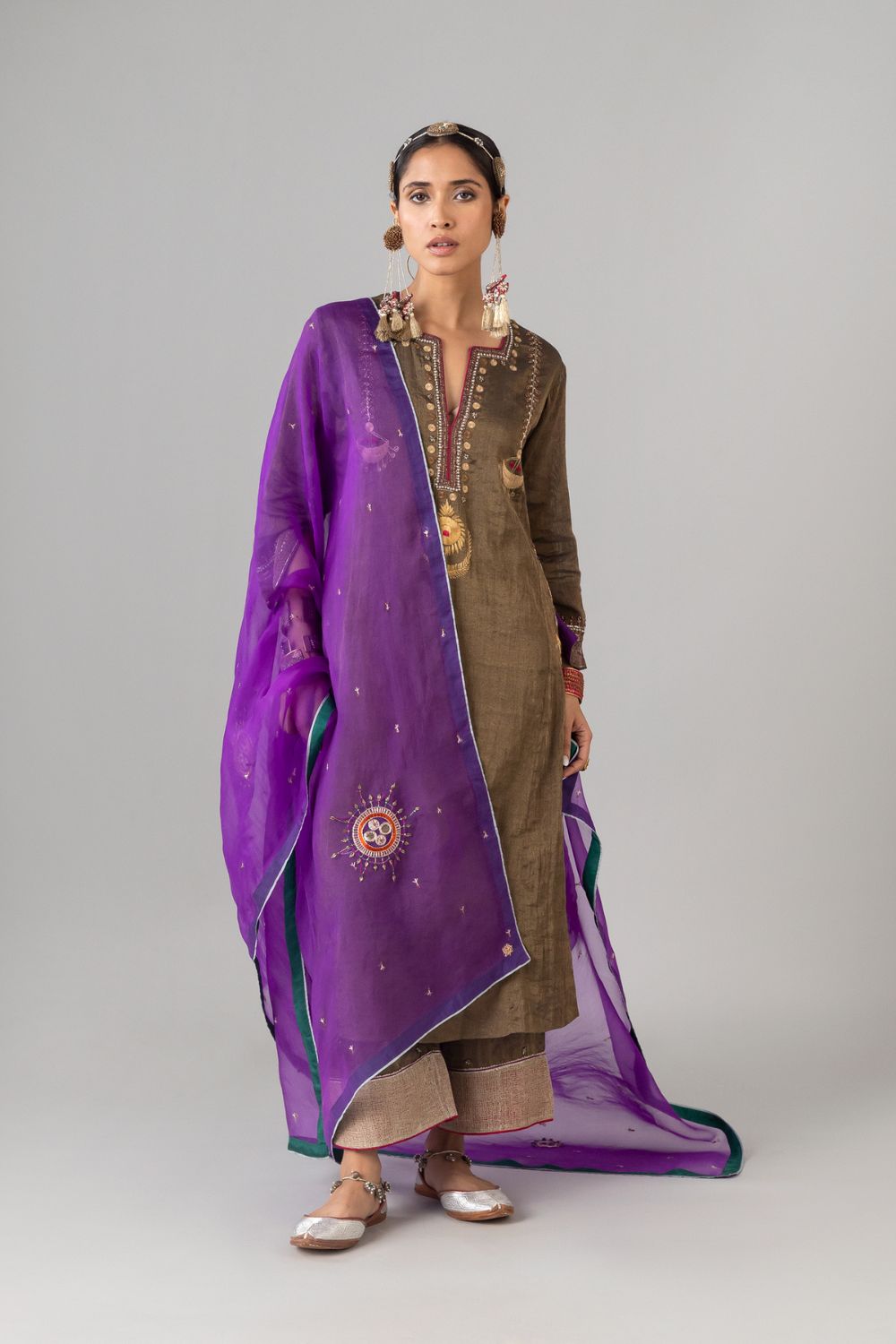 Akari Purple Dupatta