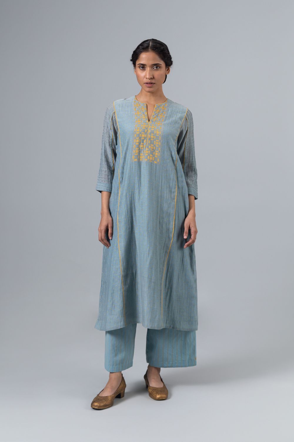 Foxi Kurta-Lt Blue