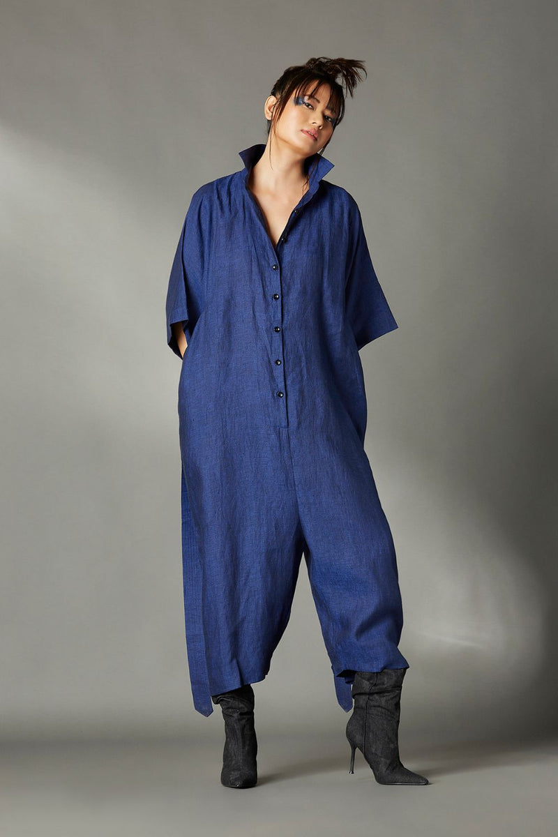 Peyton Jumpsuit by Chola in navy color for women Worldwide