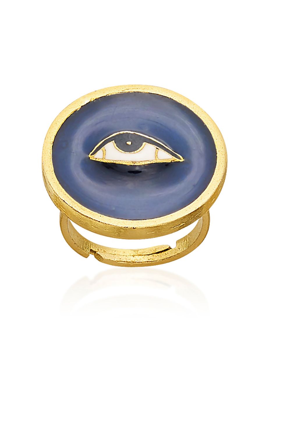 RNPOP23-32 SHIV EYE RING BLUE