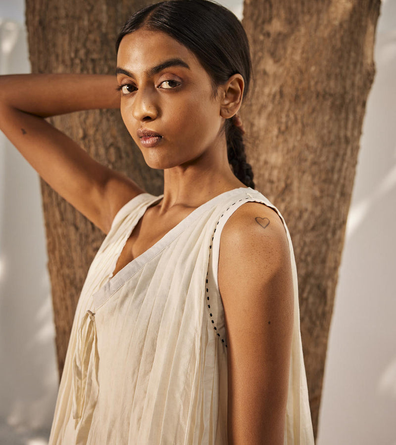 White mist dress Dress by Khara Kapas in white for women Worldwide