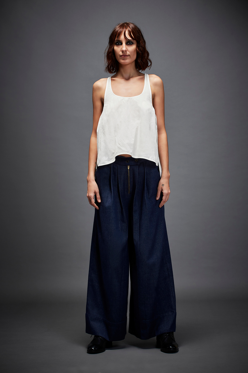 MILLY TOP cotton by Chola in white color for women Worldwide