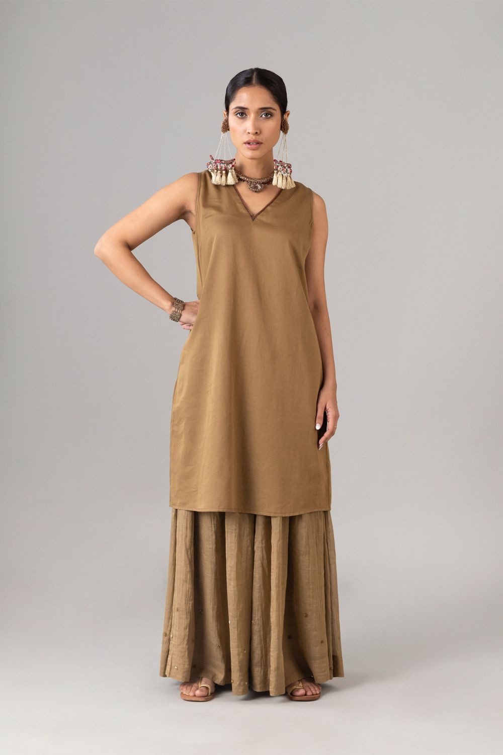 Bindu Beige Kurta