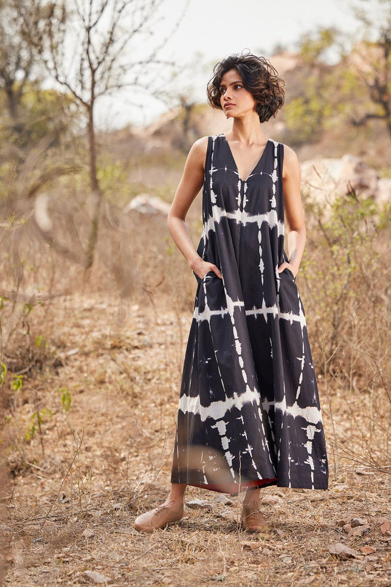 Black forest Jumpsuit cotton by Khara Kapas in black for women Worldwide