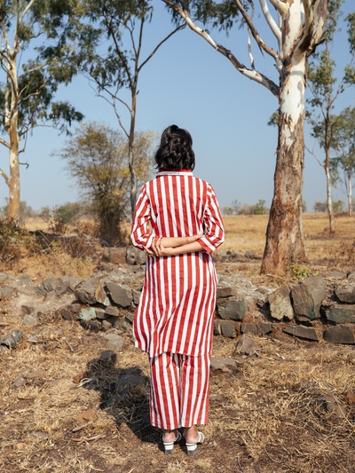 Ajmer Co-Ord Set -Handblock Printed Cotton Co- Ord Set