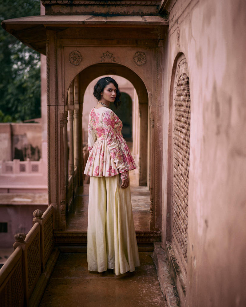 PH-2456 
Peplum 
Plazzoo Set by Paulmi & Harsh for women Worldwide
