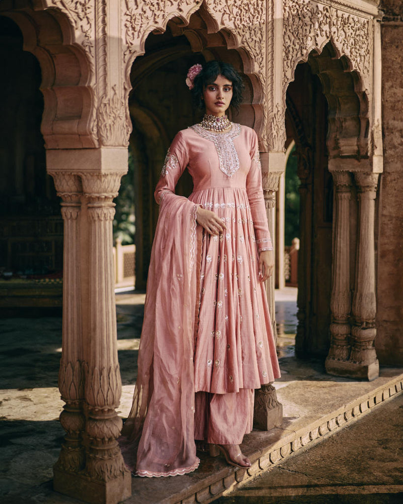 PH-2457 
Anarkali 
Dupatta 
Skirt Set by Paulmi & Harsh for women Worldwide