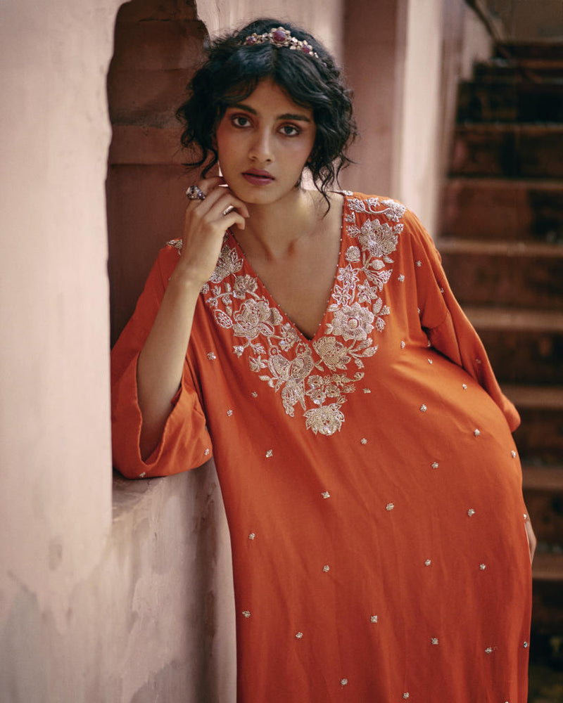 PH-2461 Kurta Pants Dupatta Set by Paulmi & Harsh for women Worldwide
