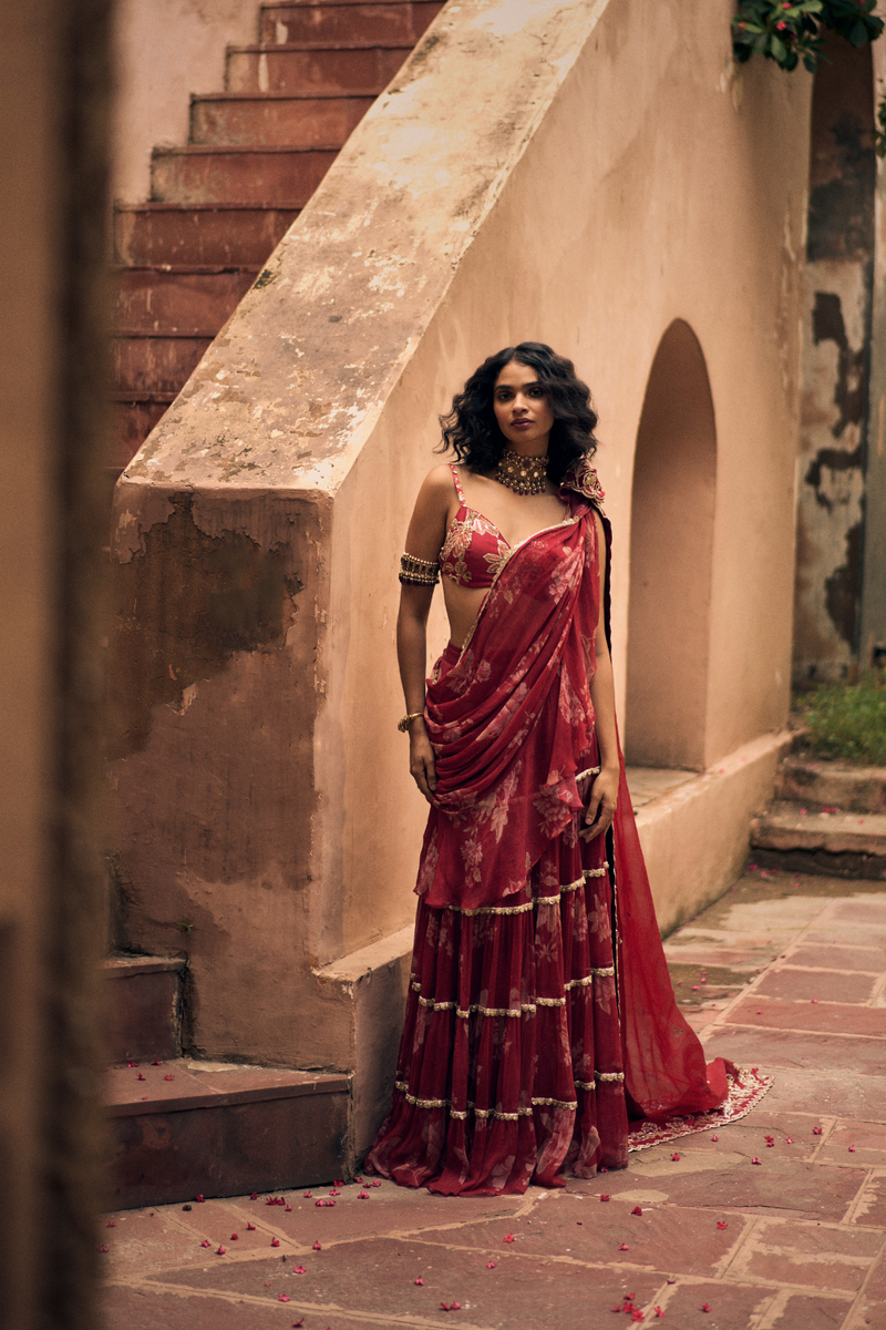 PH-2478
Saree 
Blouse 
 Set by Paulmi & Harsh for women Worldwide