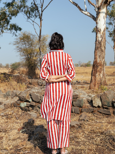 Ajmer Co-Ord Set -Handblock Printed Cotton Co- Ord Set