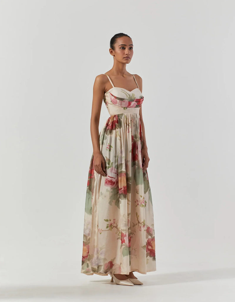 ROMA ROSE DRESS satin by Yam for women Worldwide