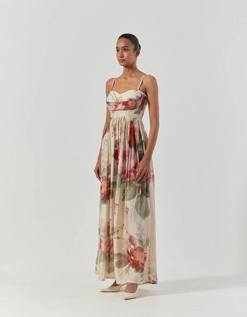 ROMA ROSE DRESS satin by Yam for women Worldwide