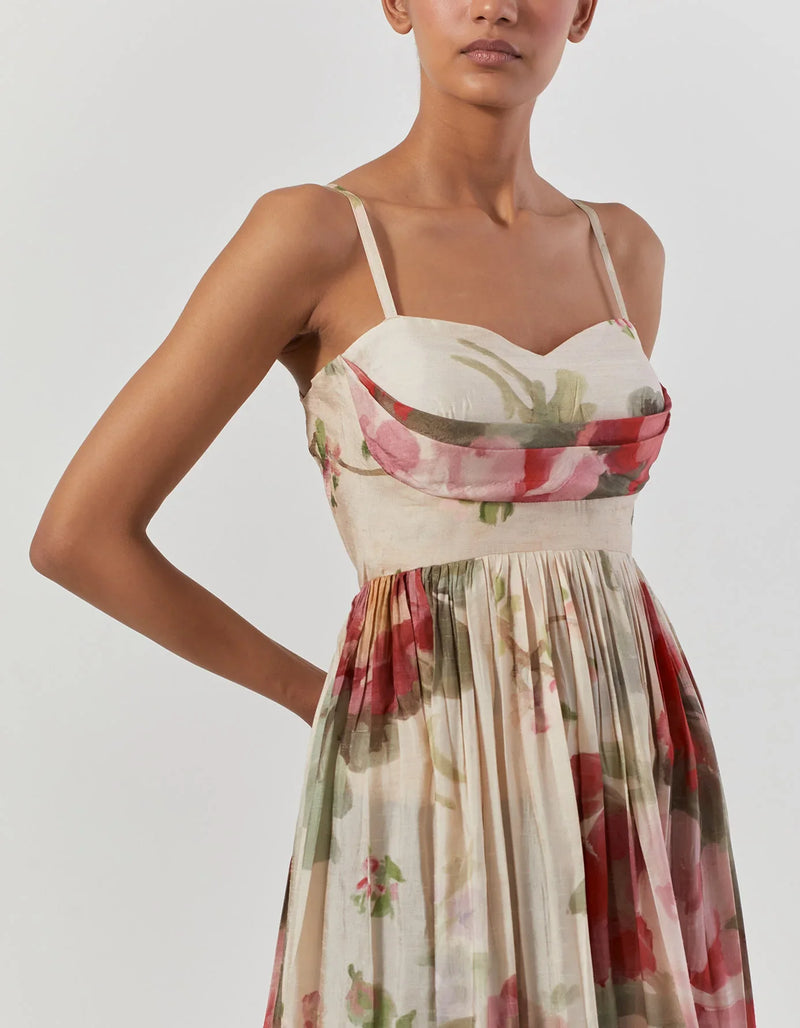 ROMA ROSE DRESS satin by Yam for women Worldwide
