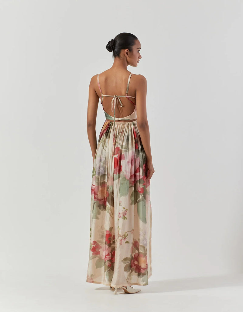 ROMA ROSE DRESS satin by Yam for women Worldwide