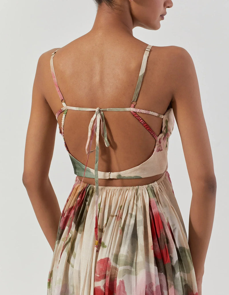 ROMA ROSE DRESS satin by Yam for women Worldwide