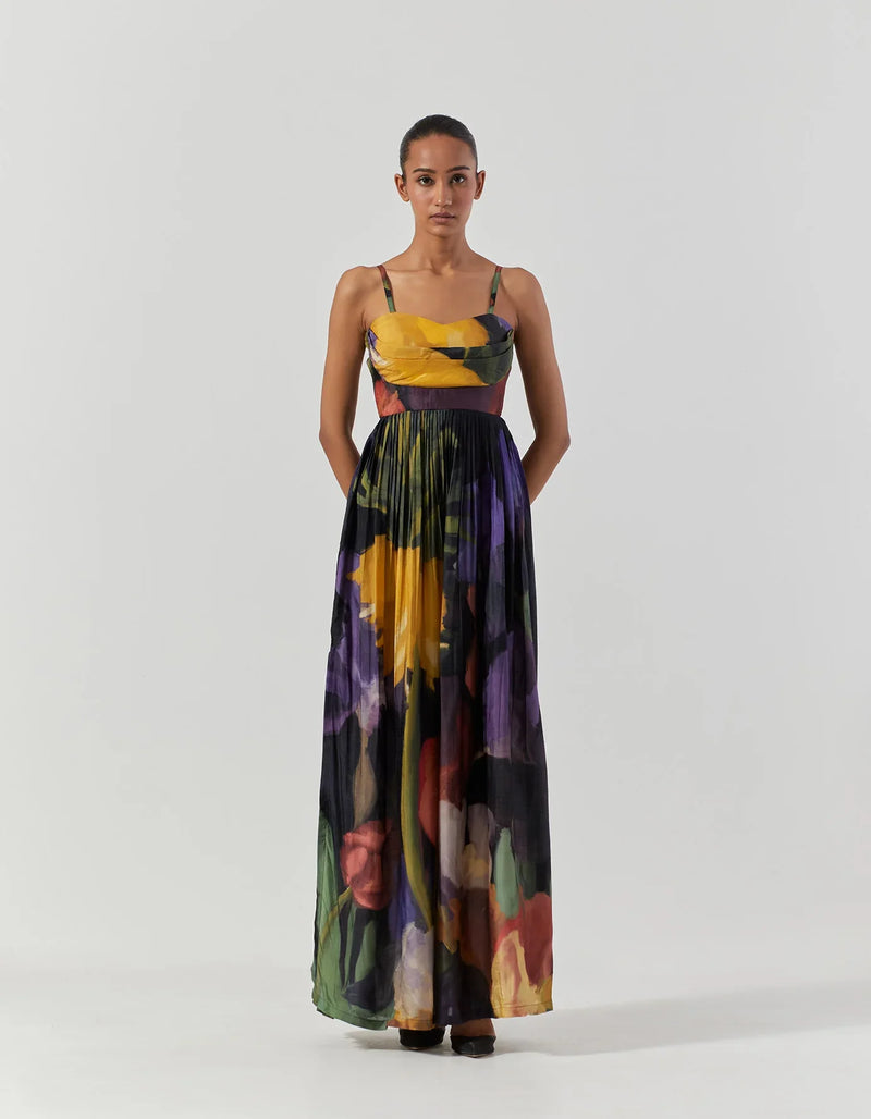 IVY DRESS satin by Yam in multi color for women Worldwide