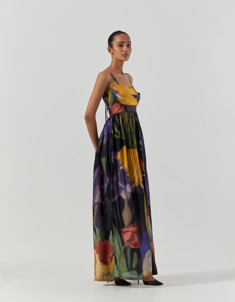 IVY DRESS satin by Yam in multi color for women Worldwide