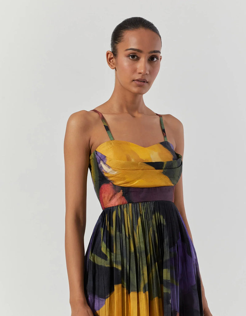IVY DRESS satin by Yam in multi color for women Worldwide