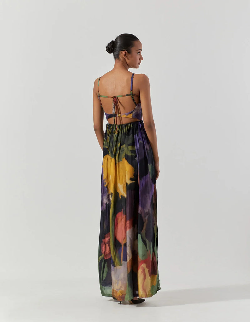 IVY DRESS satin by Yam in multi color for women Worldwide