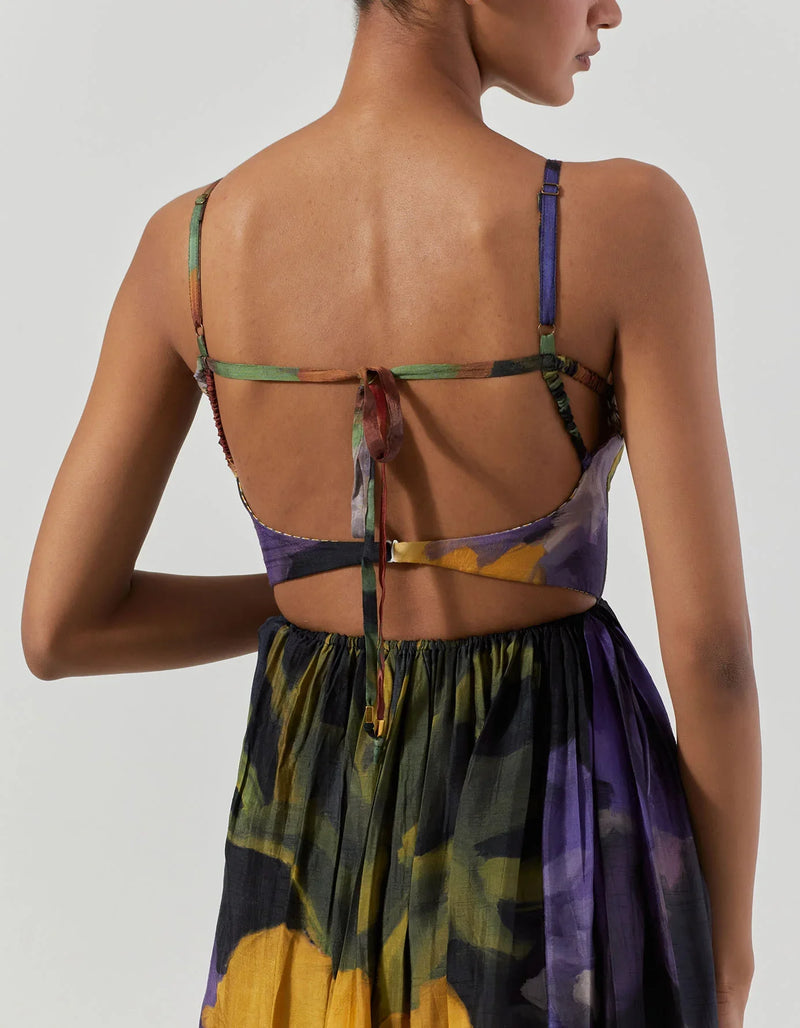 IVY DRESS satin by Yam in multi color for women Worldwide