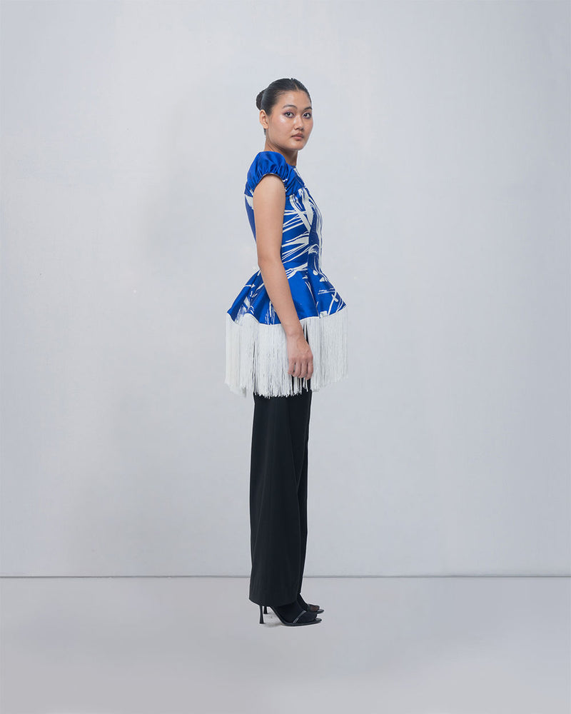 Bea Top viscose top/shirt by Leh Studios in ivory for women Worldwide