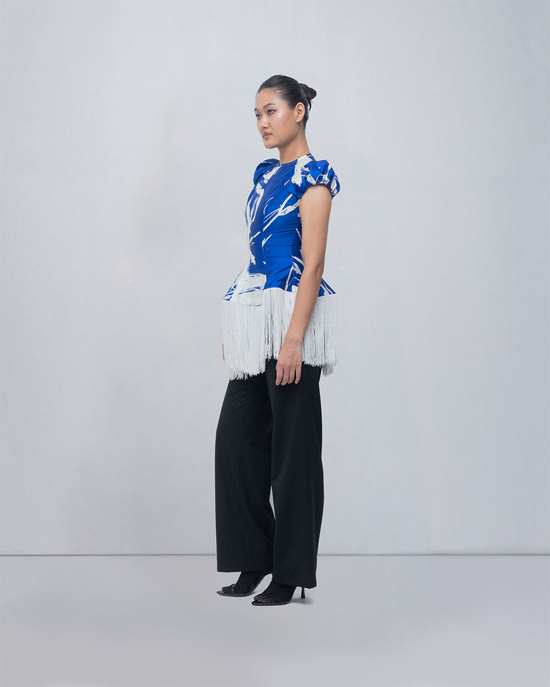 Bea Top viscose top/shirt by Leh Studios in ivory for women Worldwide