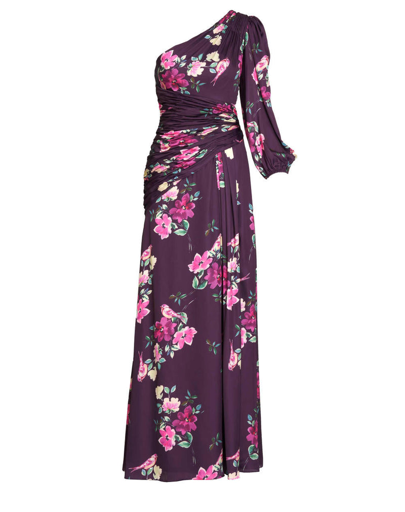 MD-2634 One Shoulder Gown-Purple by Mac Duggal in purple color for women Worldwide