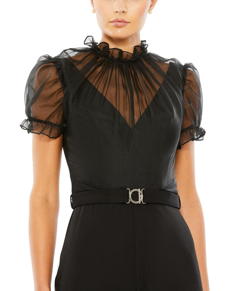 MD-26621 Jumpsuit-Black by Mac Duggal in black color for women Worldwide