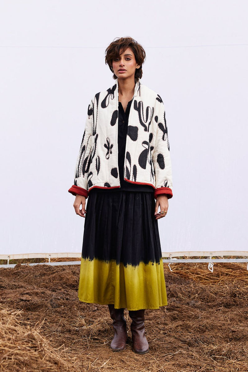 Midnight jacket cotton by Khara Kapas in white for women Worldwide