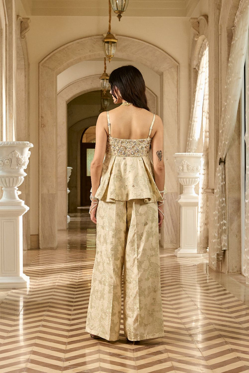 PH-2752 GRETA PEPLUM SET by Paulmi & Harsh for women Worldwide