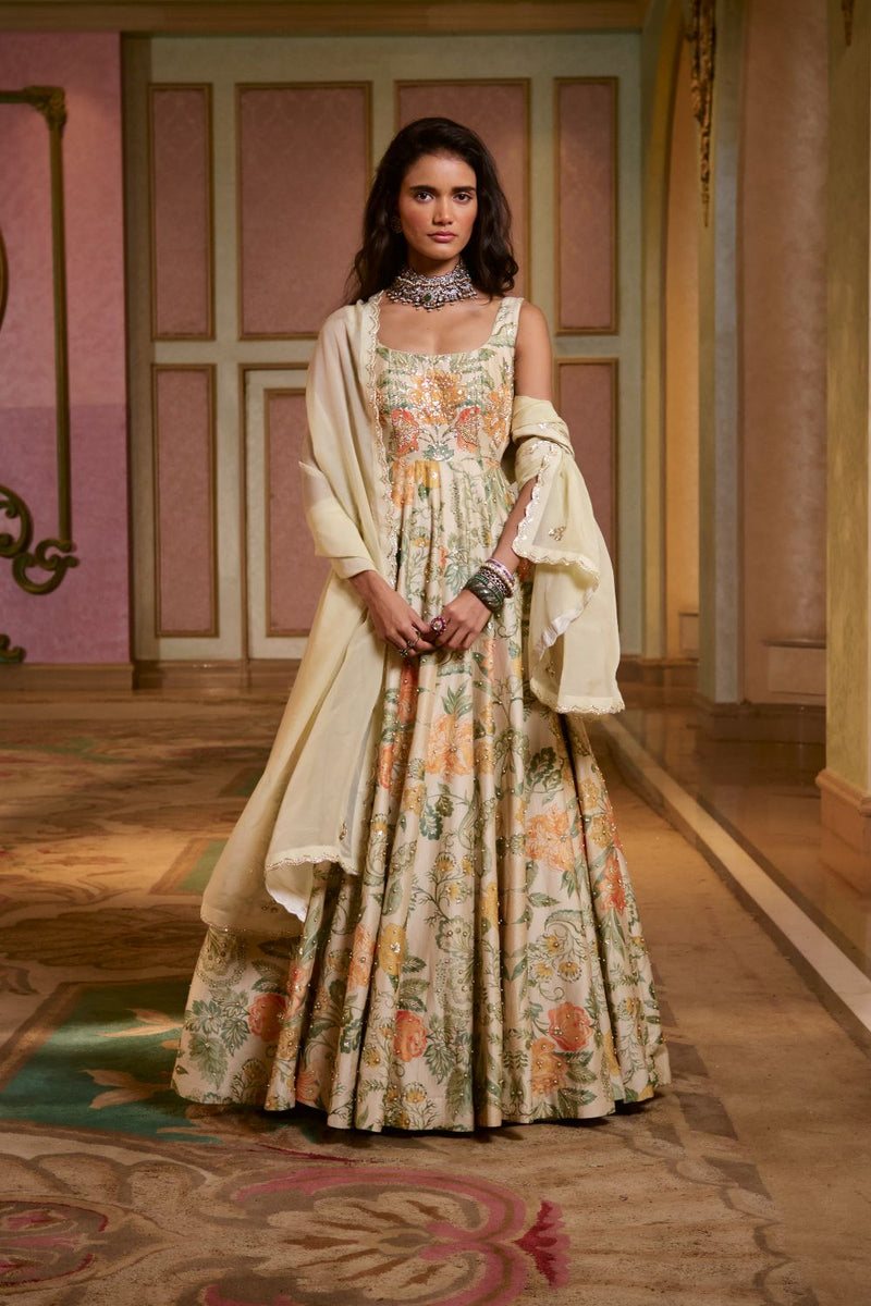 PH-2757 LULU ANARKALI SET by Paulmi & Harsh for women Worldwide