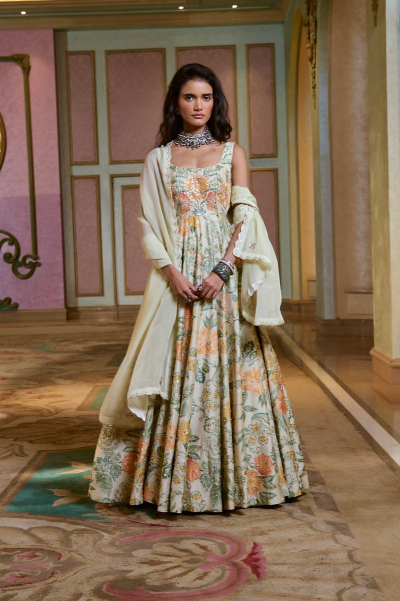 PH-2757 LULU ANARKALI SET by Paulmi & Harsh for women Worldwide