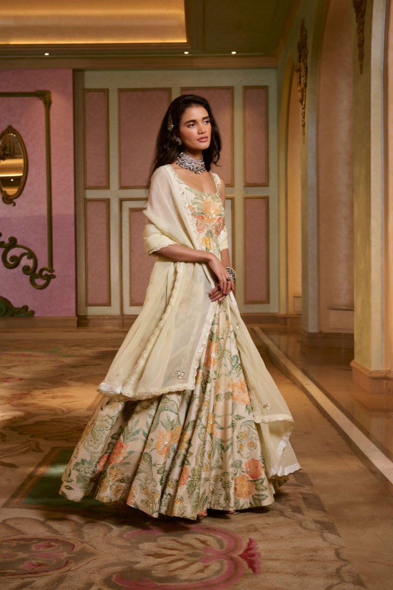 PH-2757 LULU ANARKALI SET by Paulmi & Harsh for women Worldwide